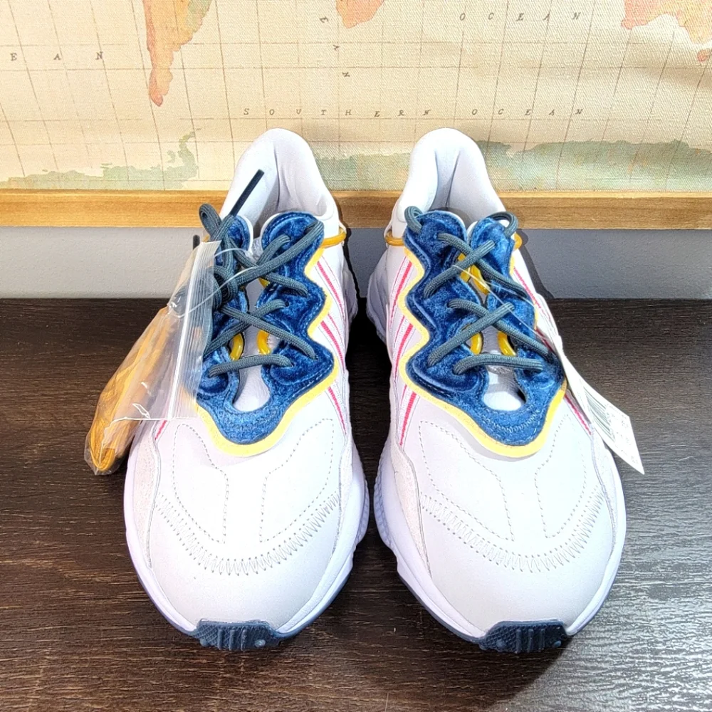 BRAND NEW Adidas Ozweego 'Aeroblue Power Pink' Women's Size 6.5 - Picture 2 of 5